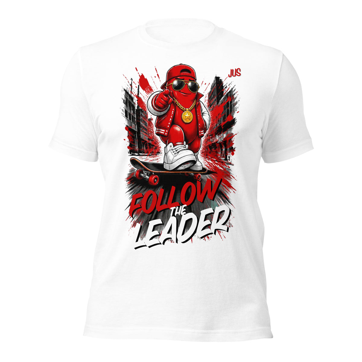 Follow The Leader T-Shirt, Blaze jelly bean streetwear design